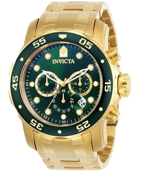 Reloj Invicta 0075 Pro Diver SCUBA — Cronógrafo Acero Dorado 200m