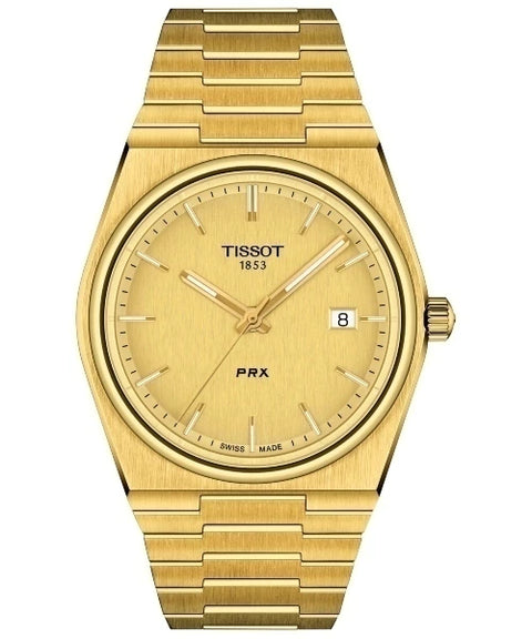 Reloj Tissot PRX 40mm Cuarzo Dorado T137.410.33.021.00