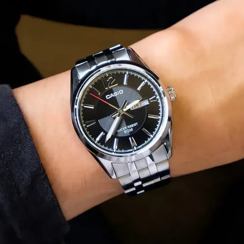 Reloj Casio MTP-1335D-1AV — Analógico Clásico Acero Negro