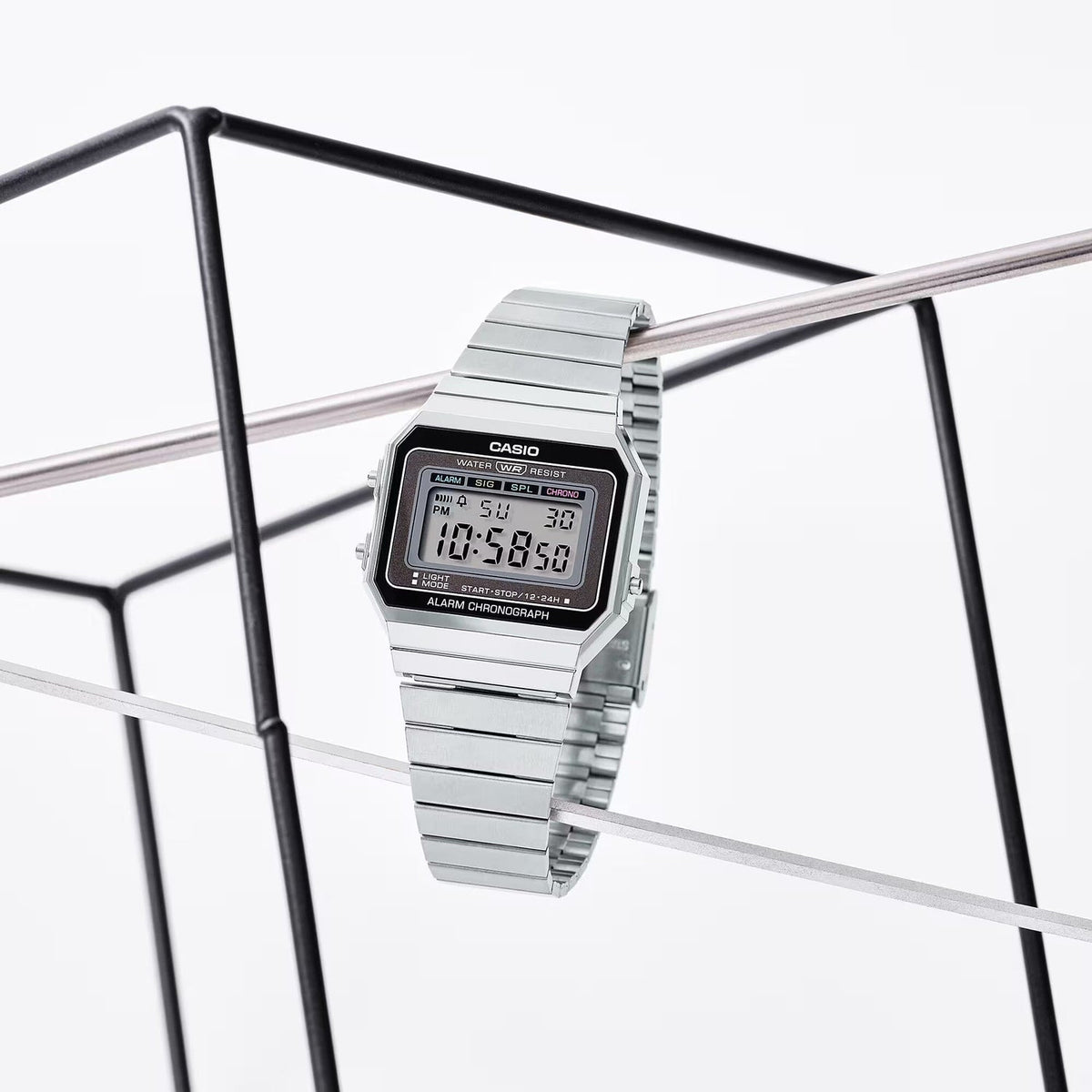 Reloj Casio A700W-1A — Vintage Digital Unisex Plateado