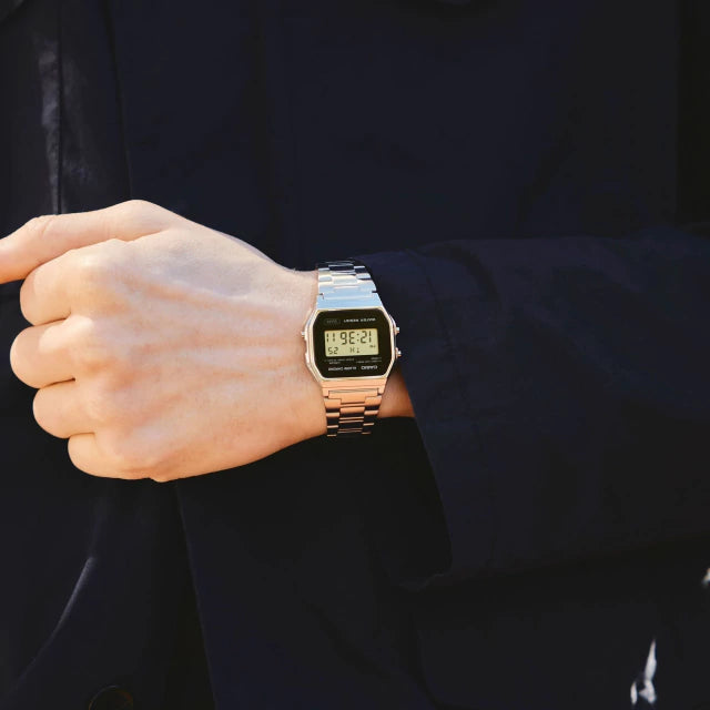 Reloj Casio A158WEA-1 — Vintage Digital Negro