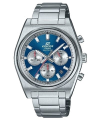Casio Edifice Premium | Cristal Zafiro & Esfera Azul | EFB-730D