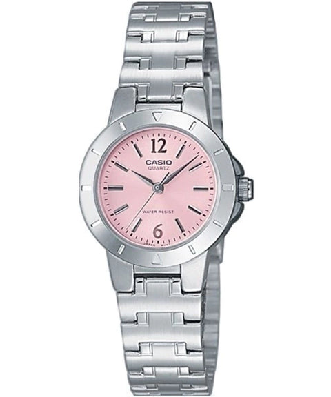 Reloj Casio LTP-1177A-4A1 — Clásico Elegante Plateado Rosa