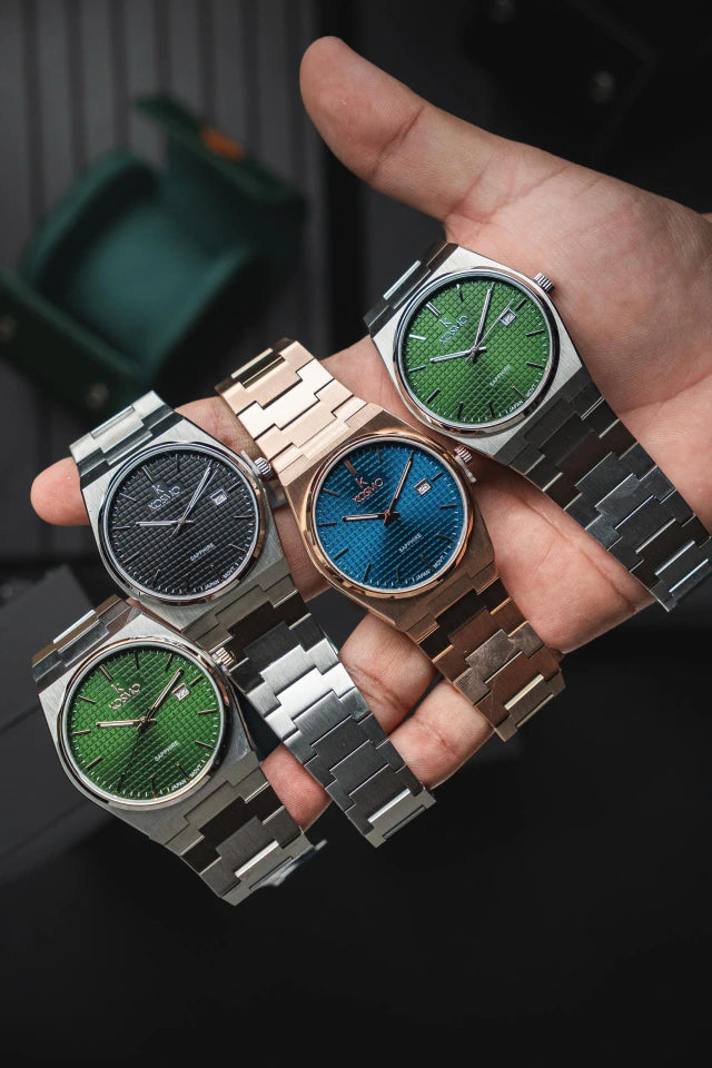 Reloj Kosmo S004S-VJ42 Colección Zafiro Plateado Esfera Verde
