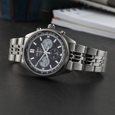 Reloj Seiko Discover More SSB427P1 — Cronógrafo Cuarzo Acero Azul