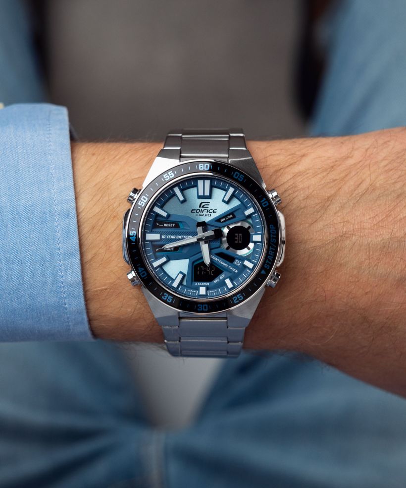 Reloj Casio Edifice EFV-C110D-2B — Analógico-Digital 51.3mm Azul