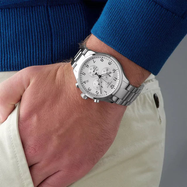 Reloj Tissot Chrono XL T116.617.11.037.00 — Cronógrafo Cuarzo Suizo 45mm Esfera Plateada