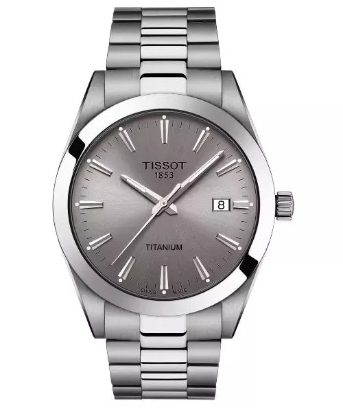 Reloj Tissot Gentleman T127.410.44.081.00 — Cuarzo Suizo 40mm Esfera Gris Titanio