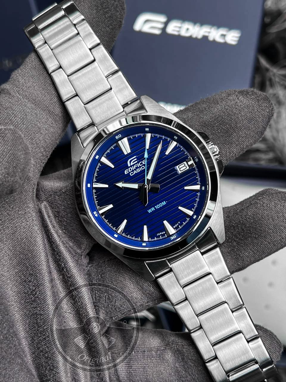 Reloj Casio Edifice EFV-140D-2AV — Cronógrafo Cuarzo 43.9mm Azul