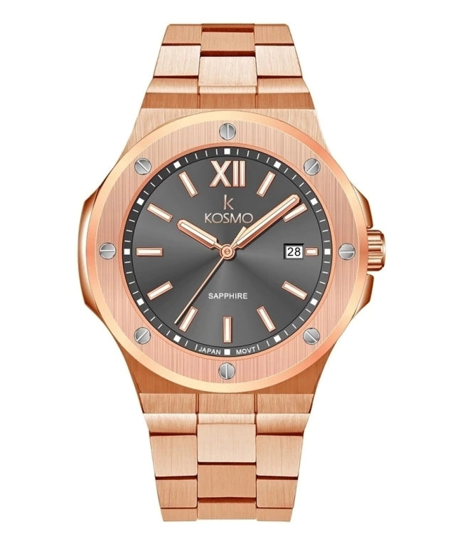 Reloj Kosmo 501-7-2 Colección Zafiro Oro Rosa