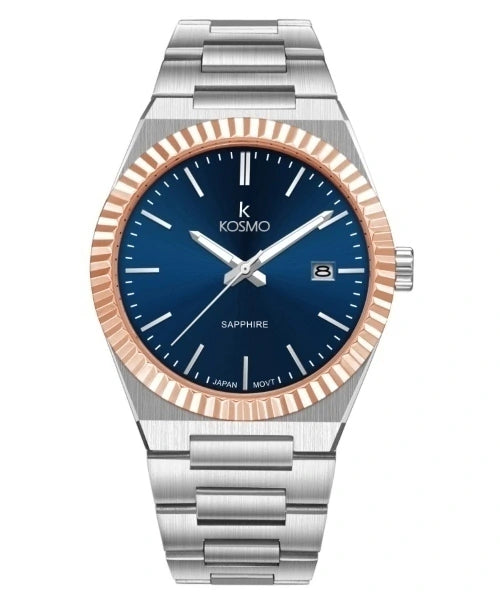 Reloj Kosmo 610-7-2-005 Colección Zafiro Bicolor Esfera Azul