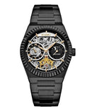 Reloj Kosmo 644-6-2 Automático Esqueleto Fase Lunar Colección Zafiro Negro