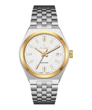 Reloj Kosmo 645-7-2010 Colección Zafiro Bicolor Dorado Esfera Blanca