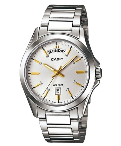 Casio Enticer | Two-Tone Day-Date Style | MTP-1370D-7A2