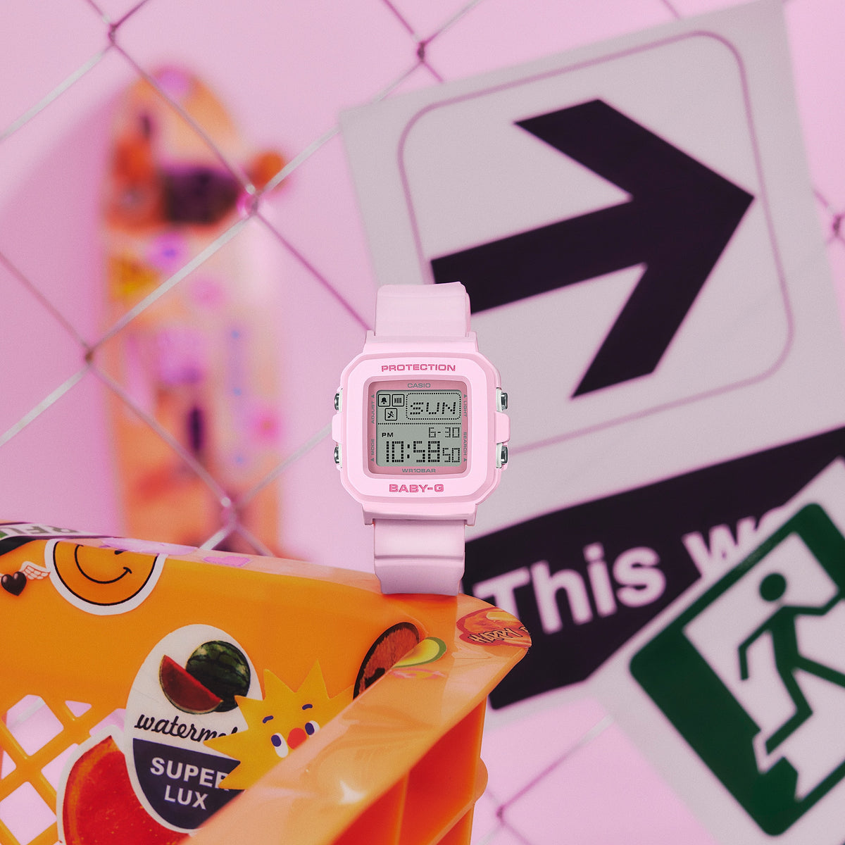 Reloj Casio Baby-G BGD-10-4 — Digital Rosa Fucsia