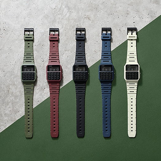 Reloj Casio CA-53WF-2B — Calculadora Retro Azul Edición Color