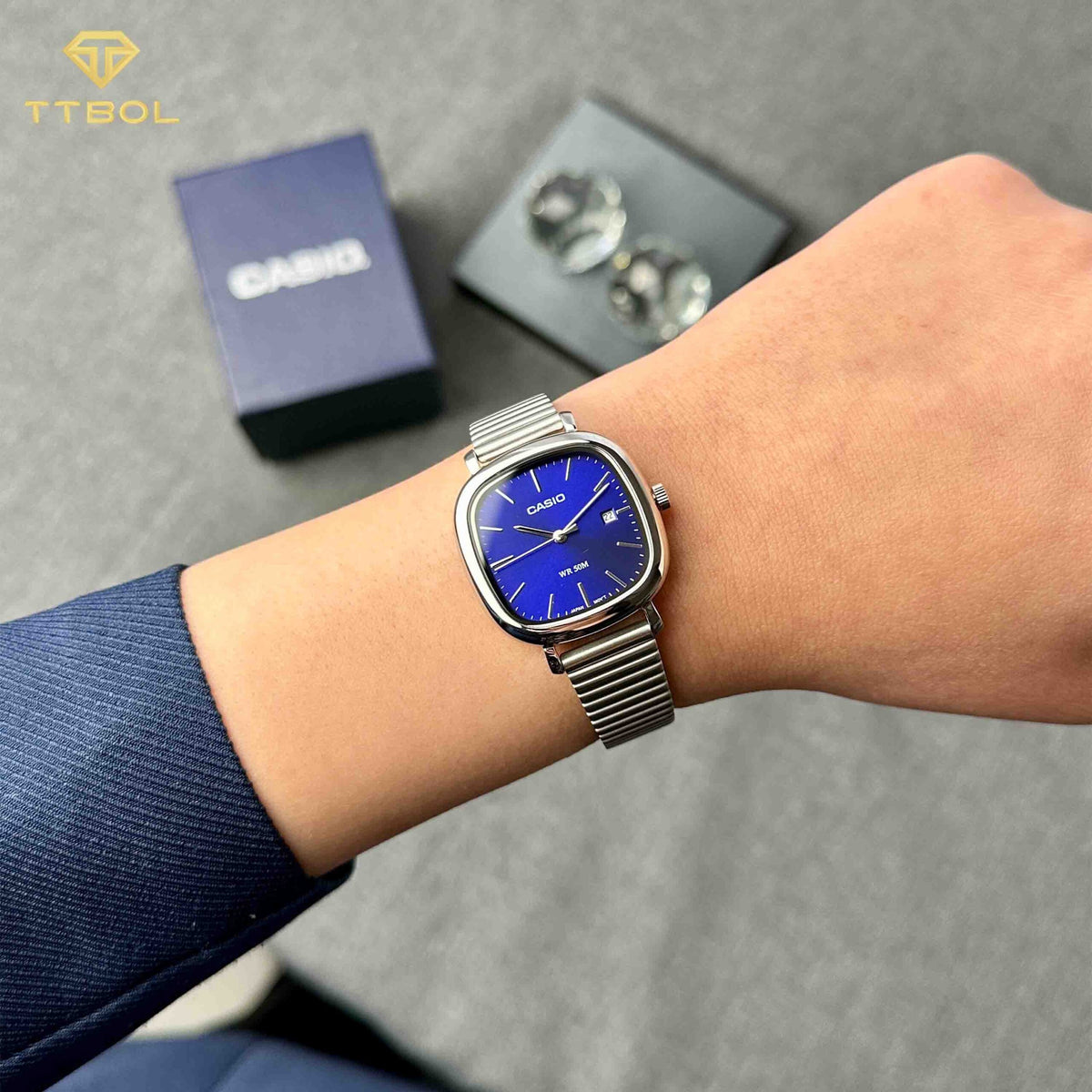 Reloj Casio LTP-B166D-2AV — Clásico Elegante Azul