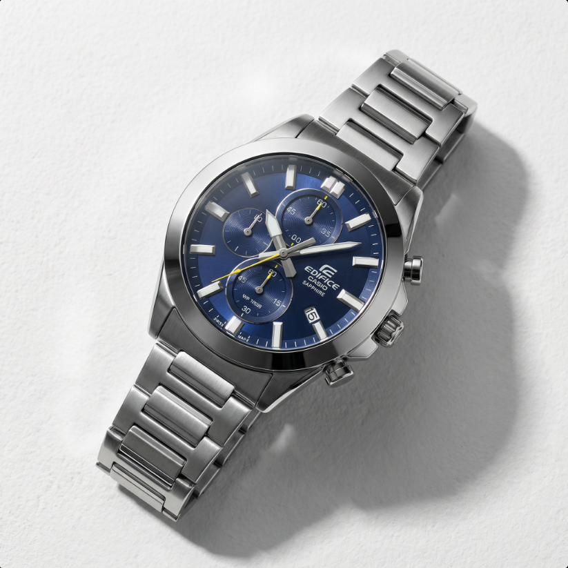 Casio Edifice Premium | Cronógrafo Zafiro Azul | EFB-710D