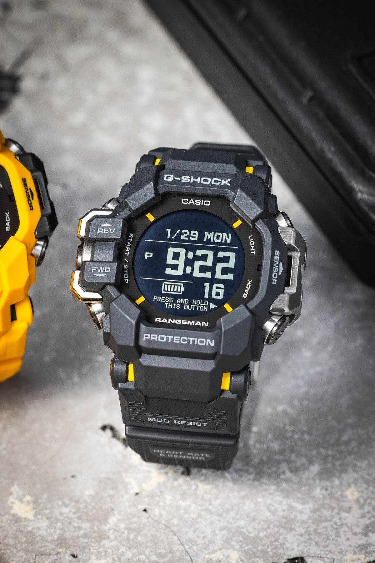 Reloj Casio G-Shock GPR-H1000-1 — Rangeman GPS Solar Negro