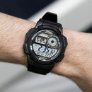 Reloj Casio AE-1000W-1AV — Digital Multifunción Negro 200m