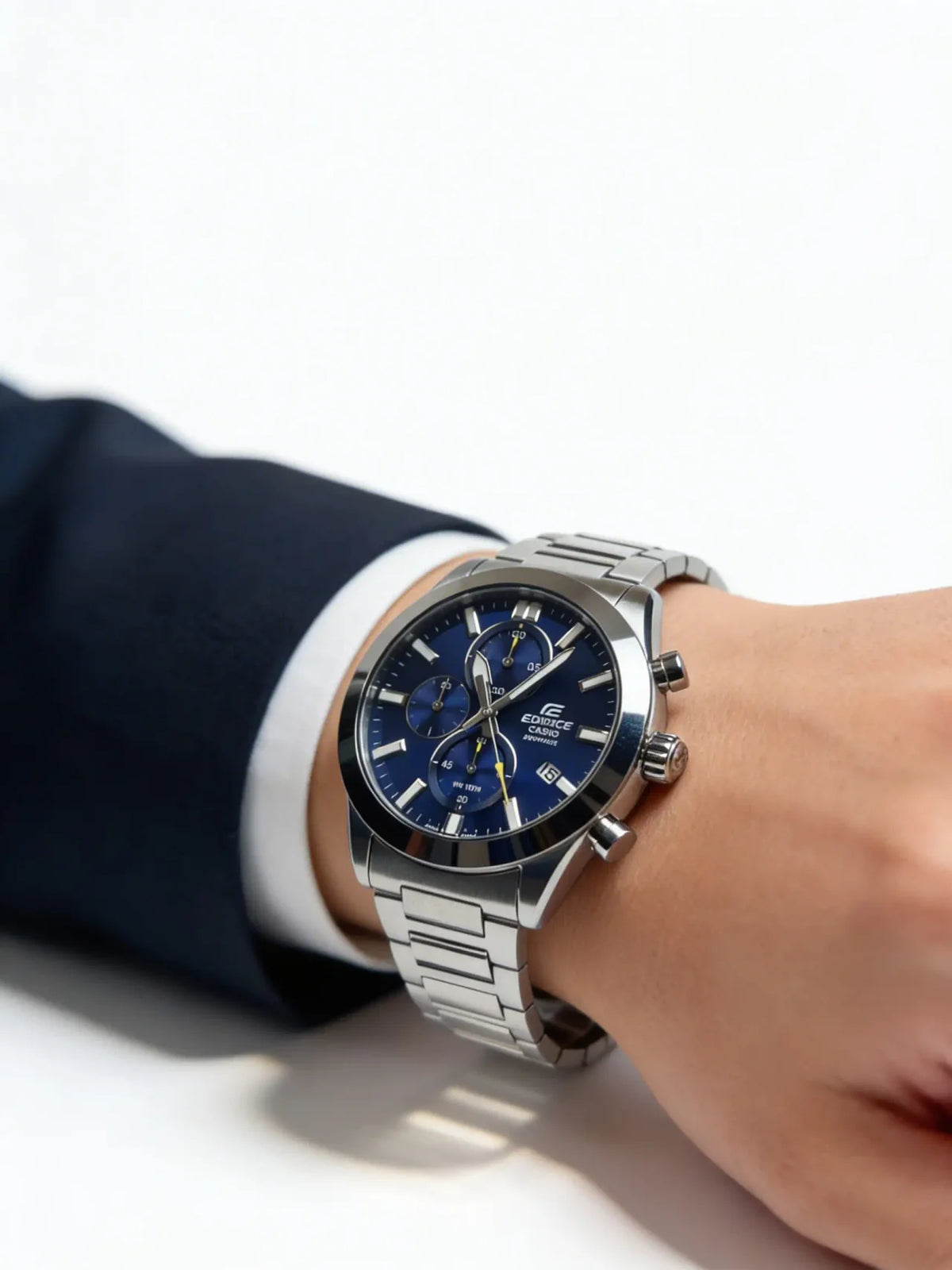 Casio Edifice Premium | Cronógrafo Zafiro Azul | EFB-710D