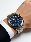 Casio Edifice Premium | Cronógrafo Zafiro Azul | EFB-710D