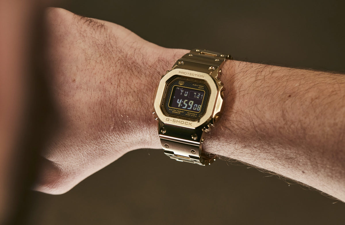 Reloj Casio G-Shock GMW-B5000GD-9 — Full Metal Bluetooth Solar Dorado