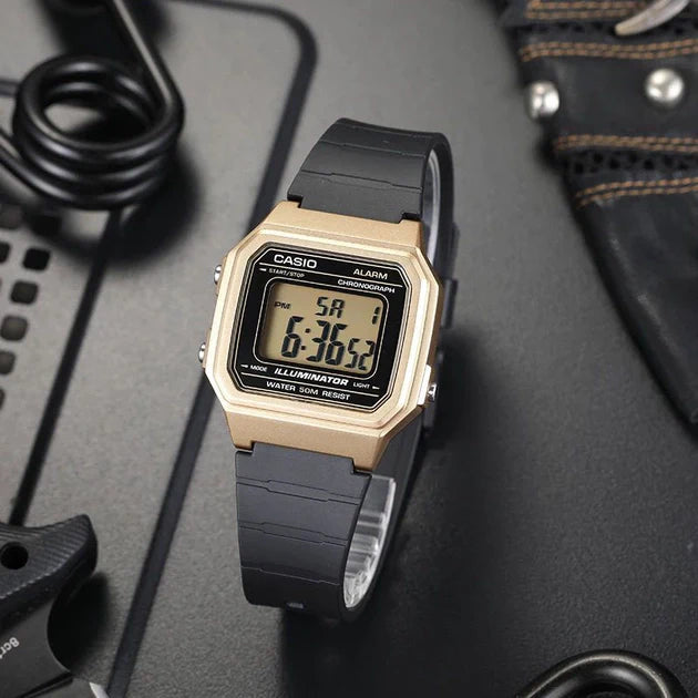 Reloj Casio W-217HM-9AVEF — Digital Unisex Dorado