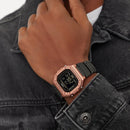 Reloj Casio W-218HM-5B Oro Rosa y Negro