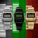 Reloj Casio A1100G-5 — Vintage Digital Malla Milanesa Dorado