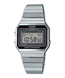 Reloj Casio A700W-1A — Vintage Digital Unisex Plateado