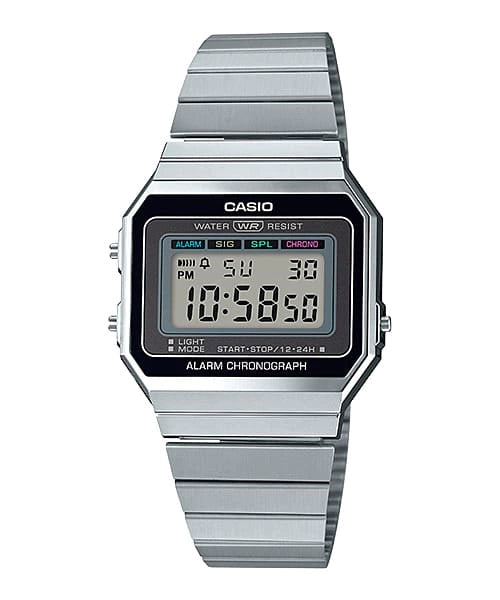 Reloj Casio A700W-1A — Vintage Digital Unisex Plateado
