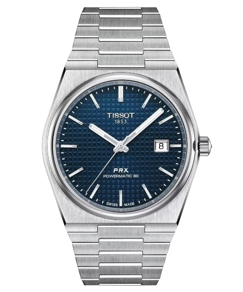 Reloj Tissot PRX Powermatic 80 T137.407.11.041.00 — Automático Suizo 40mm Esfera Azul