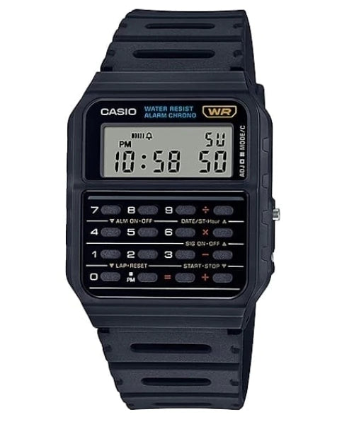 Reloj Casio CA-53W-1 — Calculadora Retro Clásica Full Negro