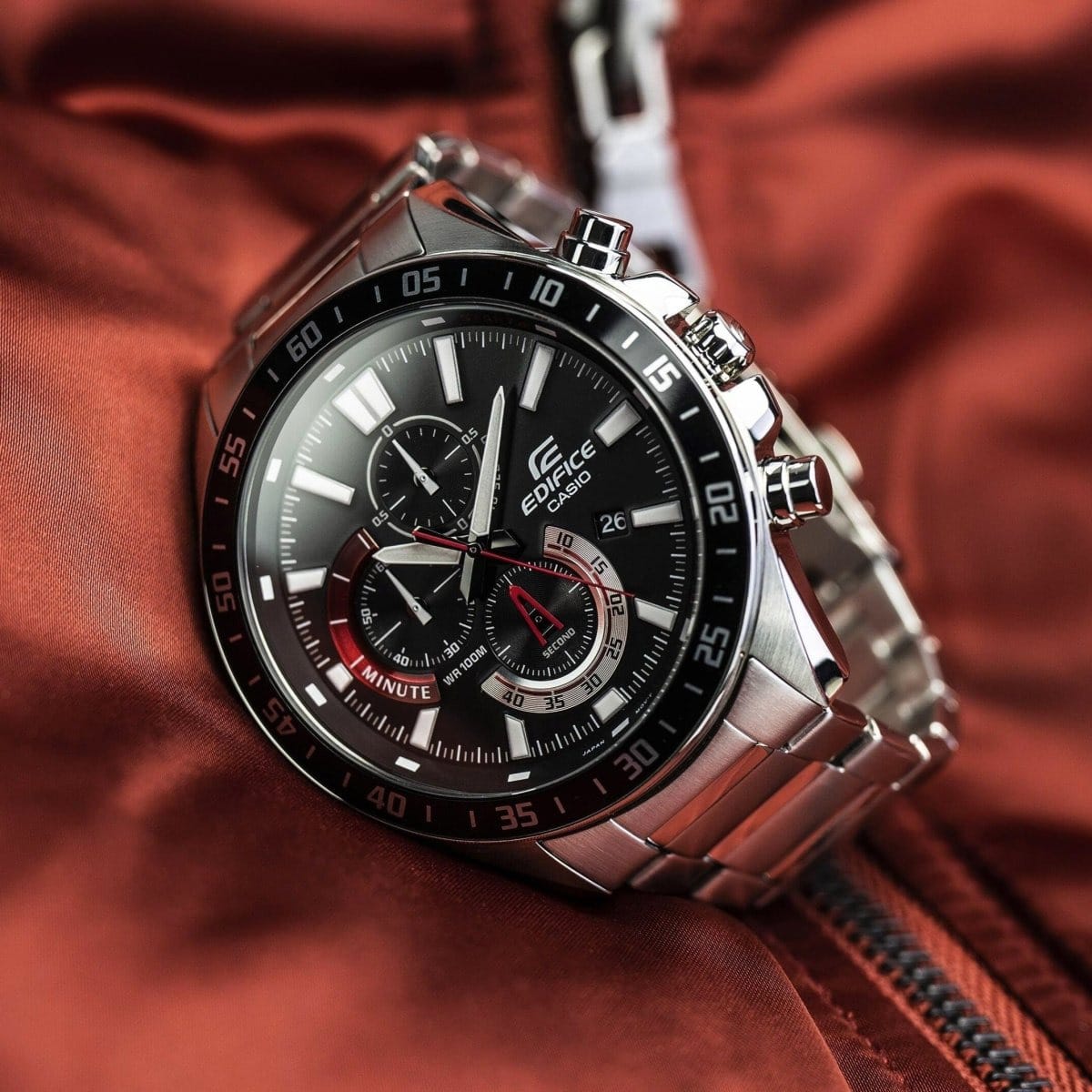 Reloj Casio Edifice EFV-620D-1A4V — Cronógrafo Cuarzo 55mm Negro Oversize