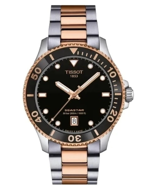 Reloj Tissot Seastar 1000 T120.410.22.051.01 — Diver Cuarzo Suizo 40mm Negro 300m