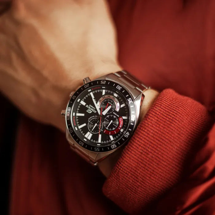 Reloj Casio Edifice EFV-620D-1A4V — Cronógrafo Cuarzo 55mm Negro Oversize