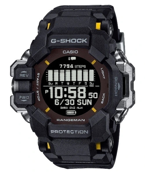 Reloj Casio G-Shock GPR-H1000-1 — Rangeman GPS Solar Negro