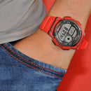 Reloj Casio AE-1000W-4AV — Digital Multifunción Rojo Deportivo 200m