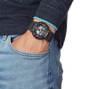 Reloj Casio G-Shock GA-100-1A4DR — Analógico-Digital 55mm Negro Rojo 200m