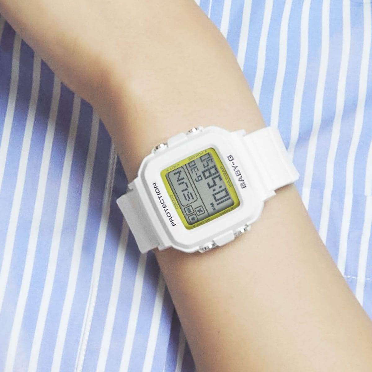 Reloj Casio Baby-G BGD-10K-7 — Digital Blanco con Acero
