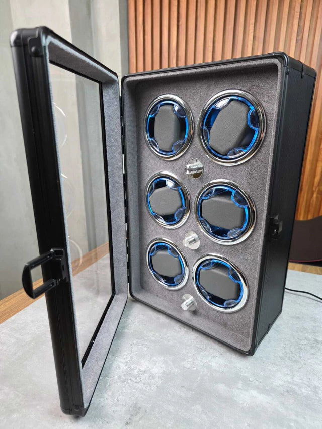 Relojera para Relojes Automaticos | Bobinadora Silenciosa en Aluminio (6 Puestos)