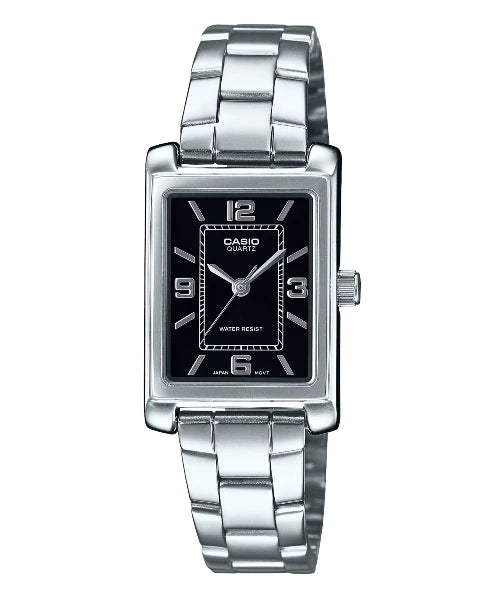 Reloj Casio LTP-1234DD-1A — Clásico Elegante Negro
