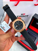 Reloj Tissot T-Race T141.417.37.051.00 — Cronógrafo Cuarzo Suizo 45mm Negro/Oro Rosa