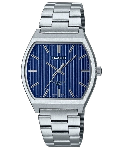 Casio | Rectangular Blue Navy | MTP-B140D-2AV