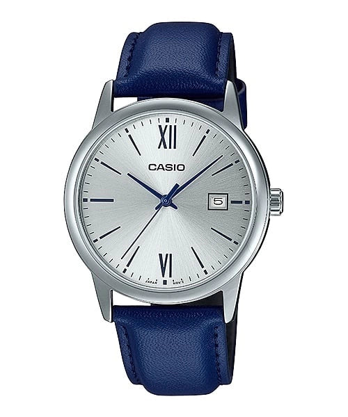 Casio | Clásico Blue & Leather | MTP-V002L-2B3