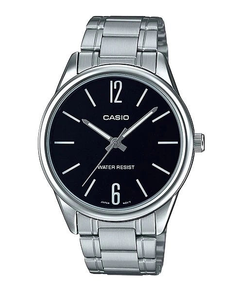 Casio Enticer | Essential Black Silver | MTP-V005D-1B