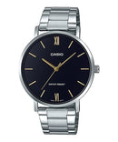 Reloj Casio MTP-VT01D-1B — Analógico Slim Acero Negro Ultrafino