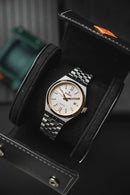Reloj Kosmo 645-7-2010 Colección Zafiro Bicolor Dorado Esfera Blanca
