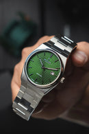 Reloj Kosmo S004S-VJ42 Colección Zafiro Plateado Esfera Verde